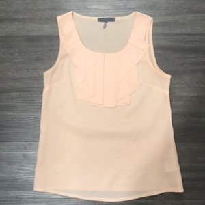 Boutique sleeveless Tank with Ruffle